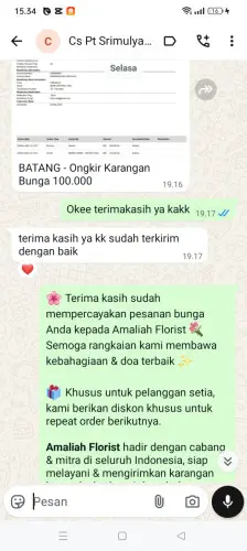 Testimonial Papan Bunga tabanan