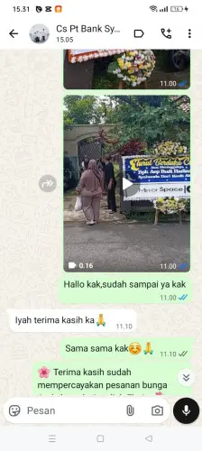 Testimonial Papan Bunga tabanan